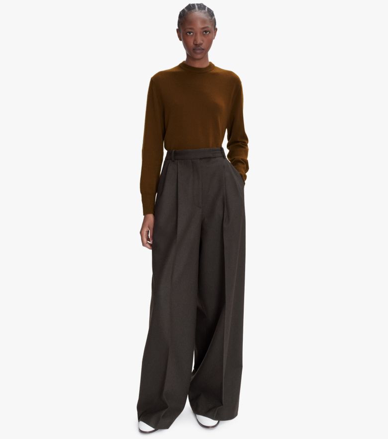 COLLABORATIONS Pantalon Valesca A.P.C. Anastasia Barbieri Marron foncé