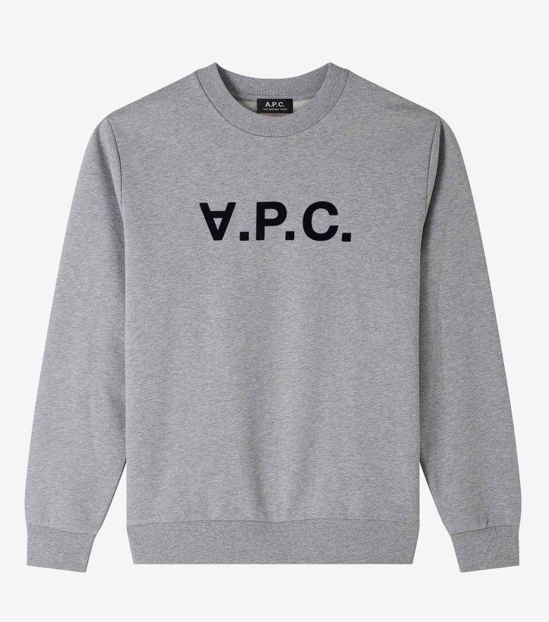 A.P.C. Sweat Standard Grand VPC Gris Chiné/Dark Navy