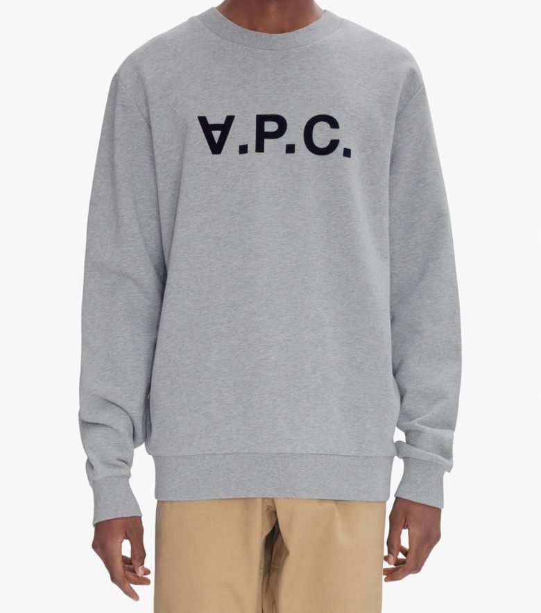 A.P.C. Sweat Standard Grand VPC Gris Chiné/Dark Navy
