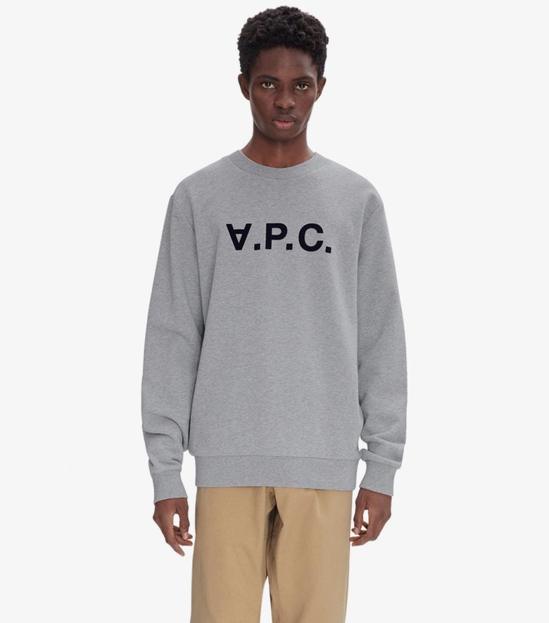 A.P.C. Sweat Standard Grand VPC Gris chiné/Dark navy