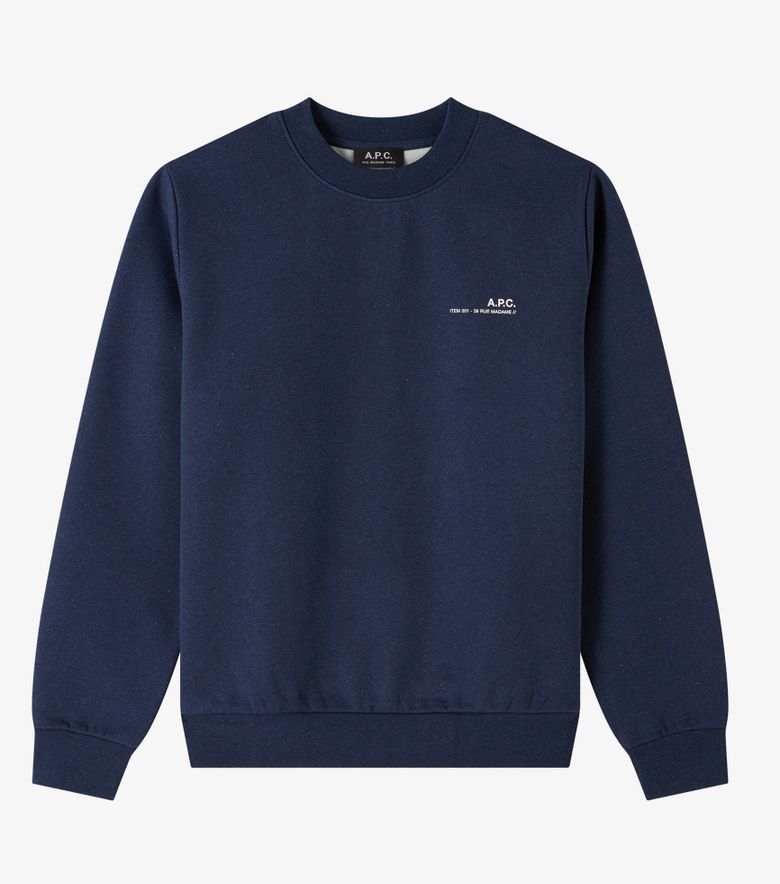 A.P.C. Sweat Standard Item Unisexe Marine Bleu Acier