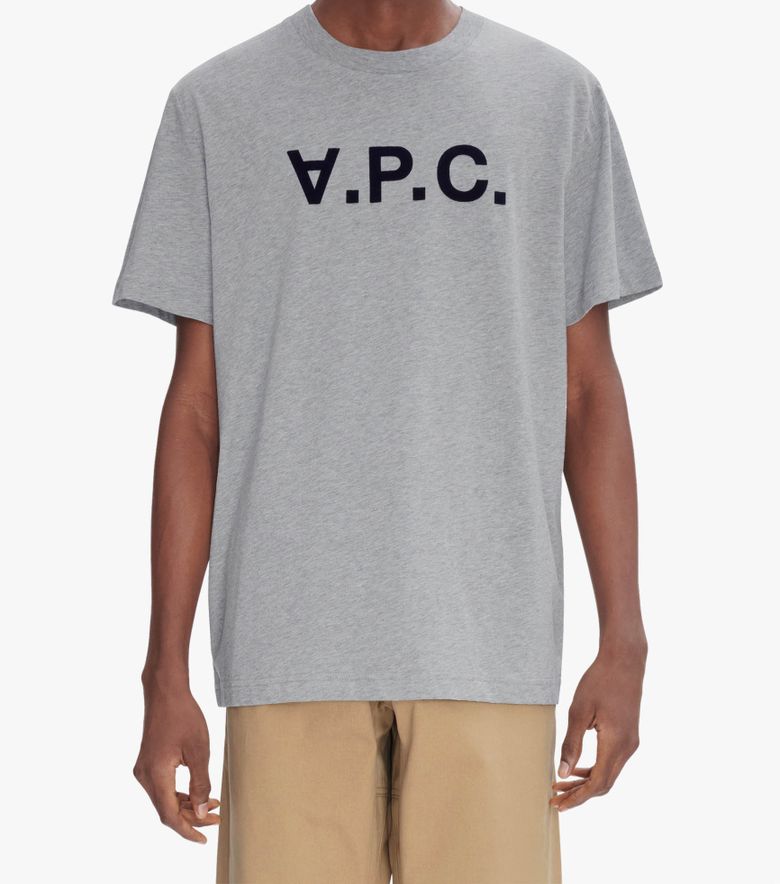 A.P.C. T-Shirt Standard Grand VPC Gris Chiné/Dark Navy
