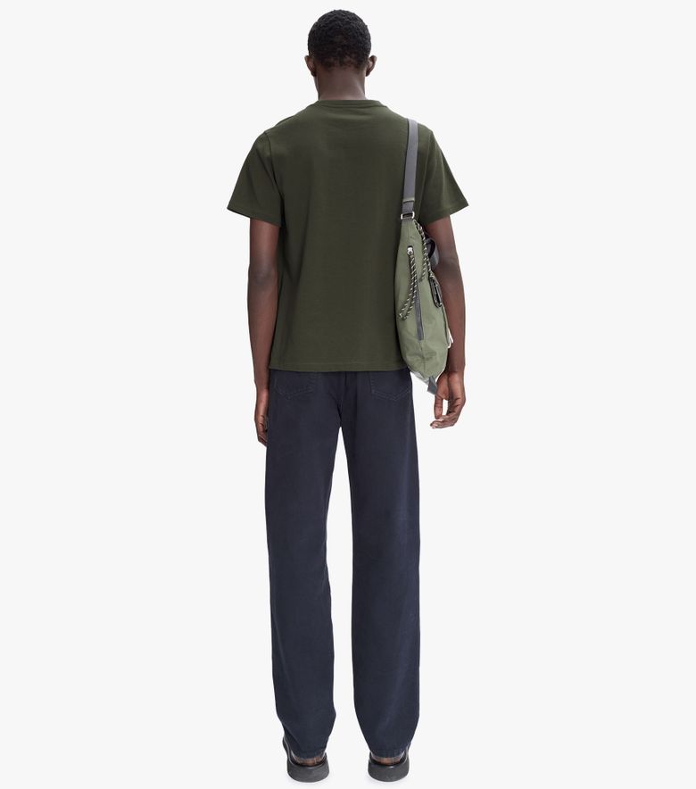 A.P.C. T-Shirt Standard Rue Madame Kaki Militaire/écru