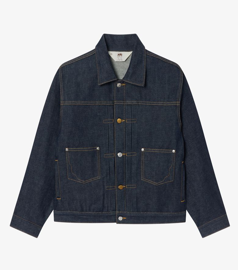 COLLABORATIONS Veste En Jean A.P.C. Brain Dead Indigo