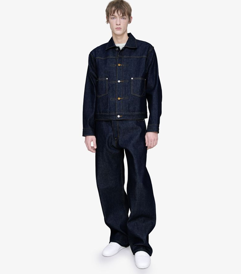 COLLABORATIONS Veste En Jean A.P.C. Brain Dead Indigo