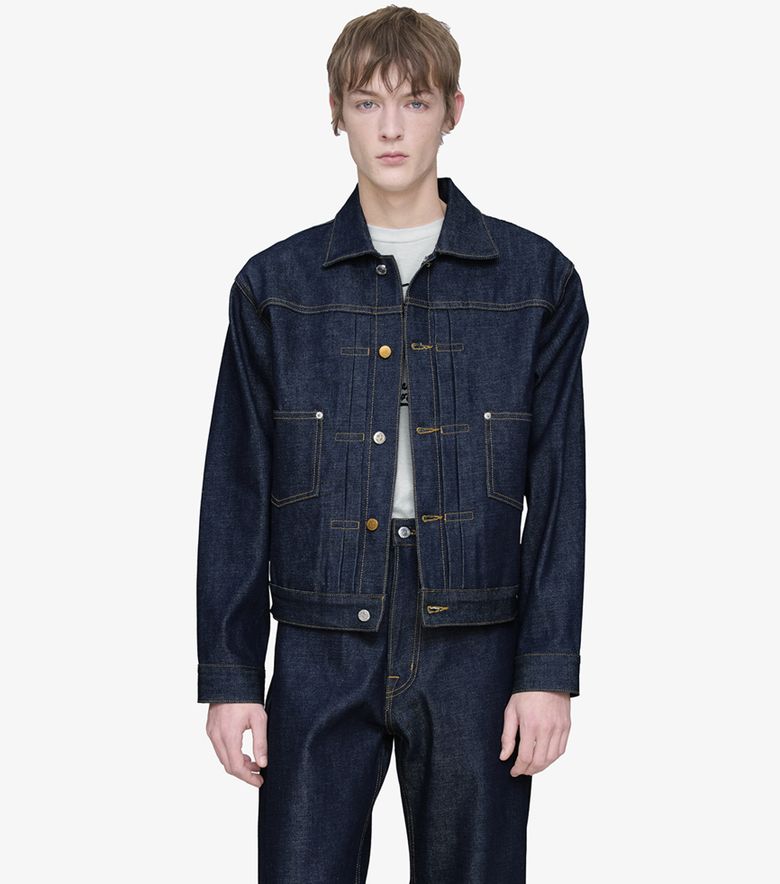 COLLABORATIONS Veste en Jean A.P.C. Brain Dead Indigo