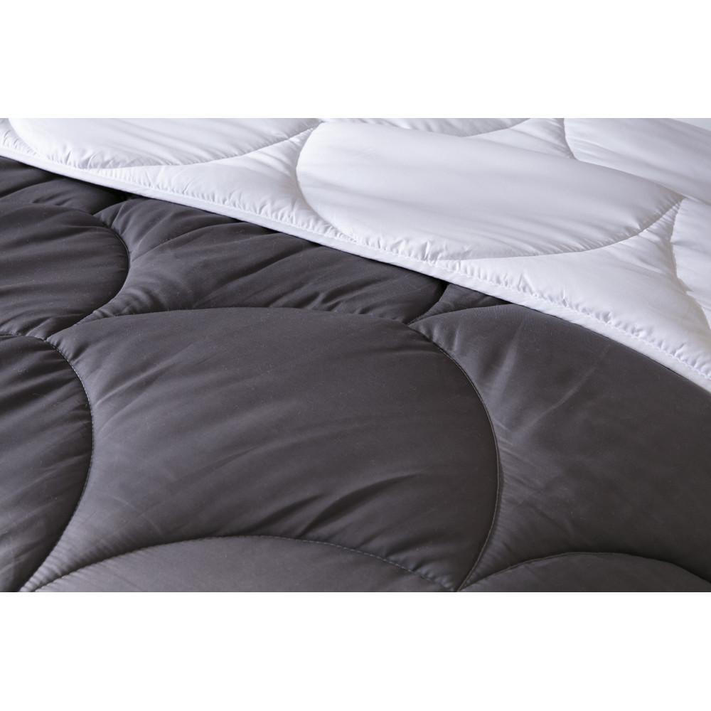 Abeil Couette Bicolore Gris Et Blanc Tempérée Abeil