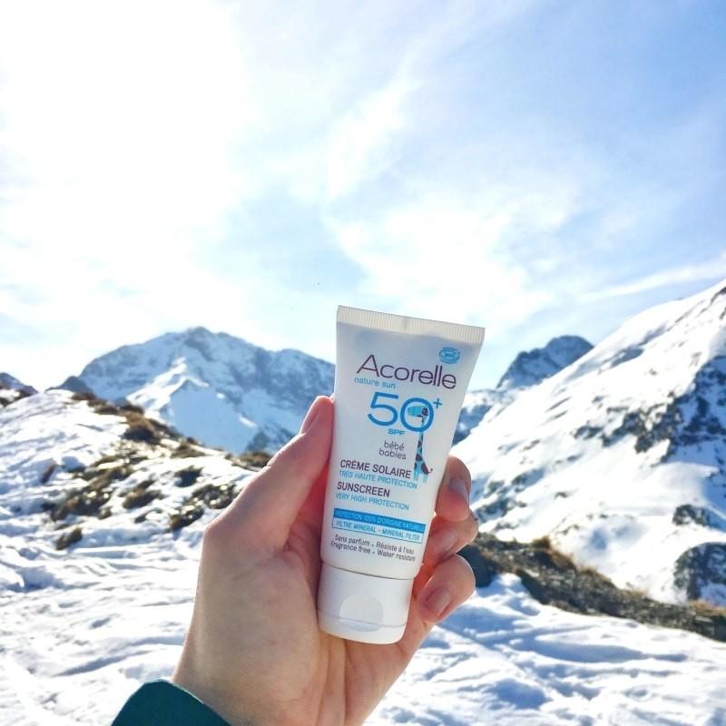 Acorelle Crème Solaire Bébé Certifiée BIO SPF50+ 50ml