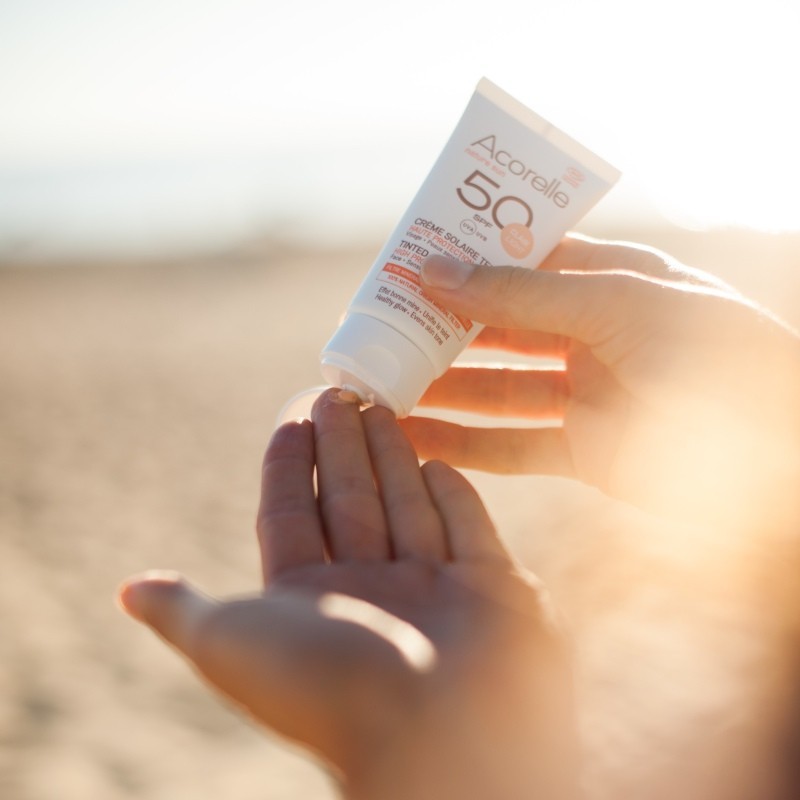 Acorelle Crème Solaire Teintée Certifiée BIO SPF50 50ml