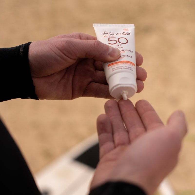 Acorelle Crème Solaire Visage Certifiée BIO SPF50 50ml