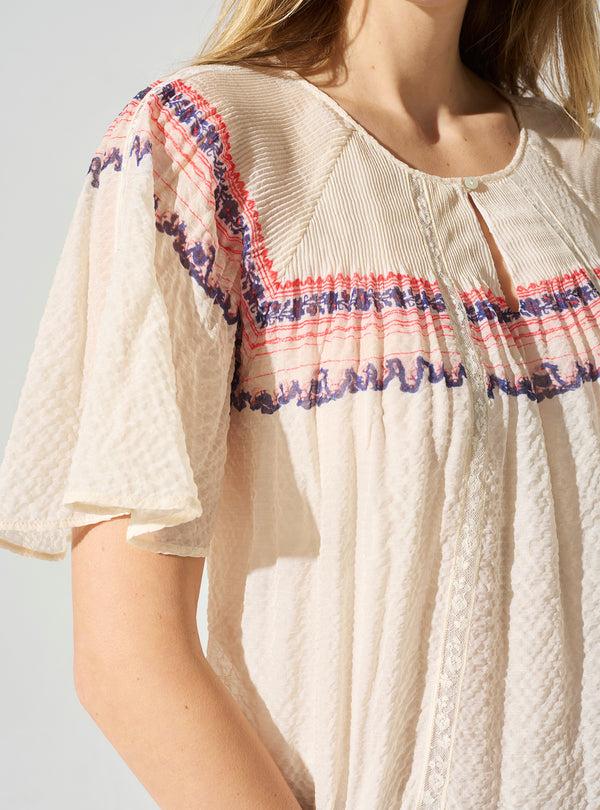 Acoté Blouse Manches Papillons
