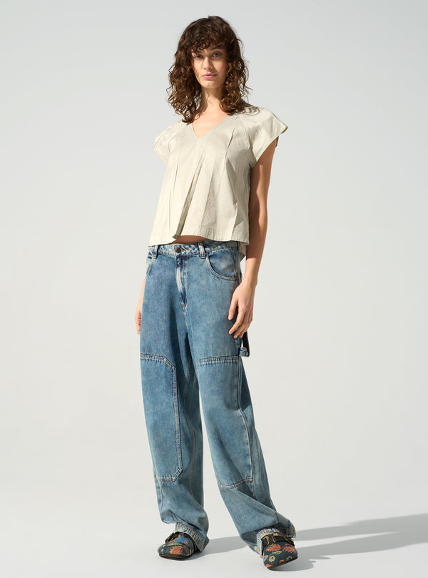 Acoté Blouse Plissée Cristal