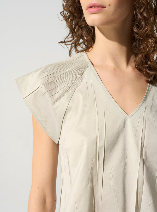 Acoté Blouse Plissée Cristal