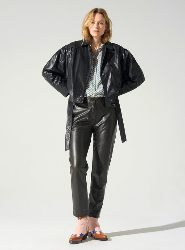 Acoté Blouson En Cuir