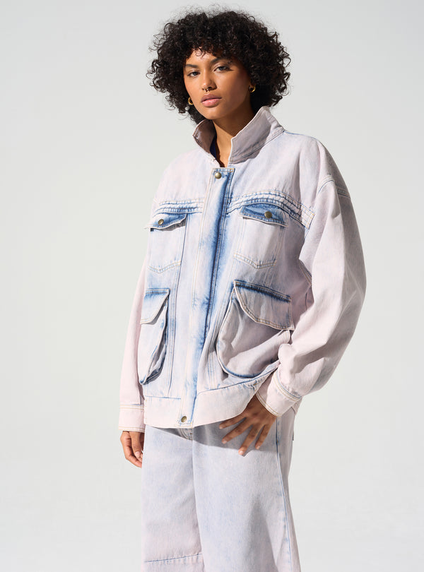 acoté Blouson jean oversive