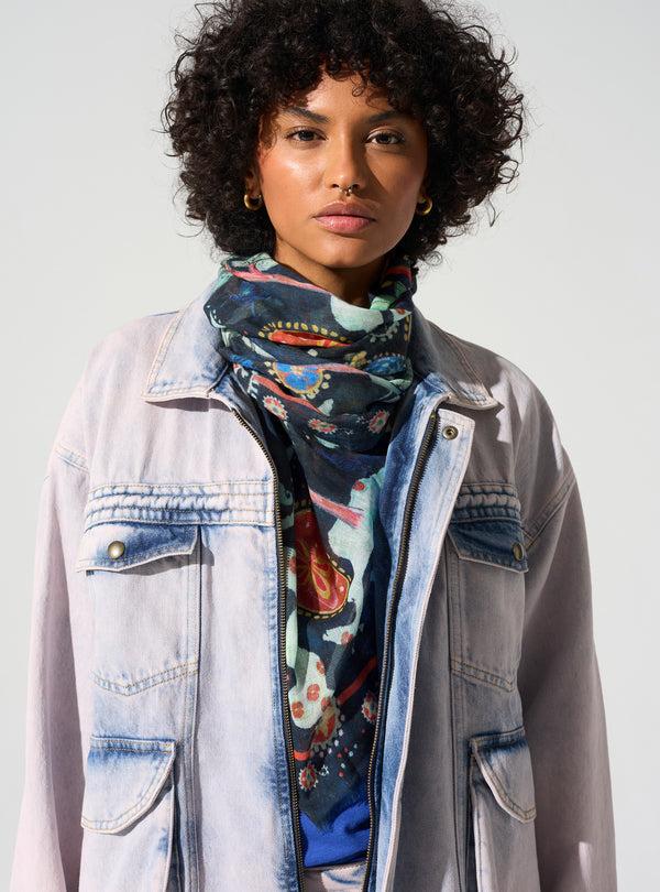 acoté Grand foulard imprimé