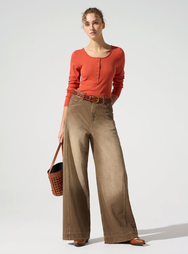 acoté Jean large taille haute