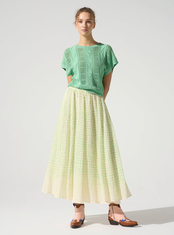 acoté Jupe longue évasée acoté Jupe longue évasée