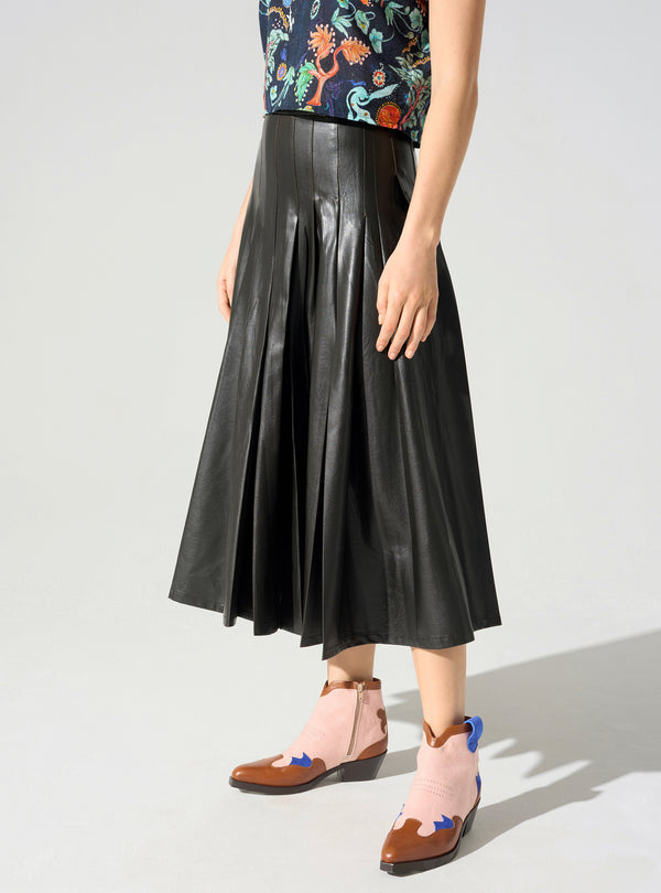 Acoté Jupe Longue Plissée