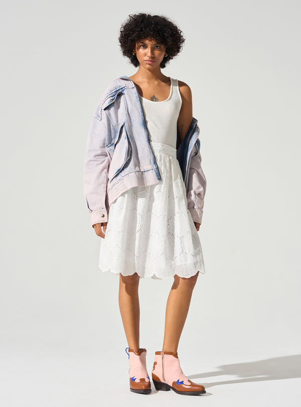 acoté Jupon en guipure