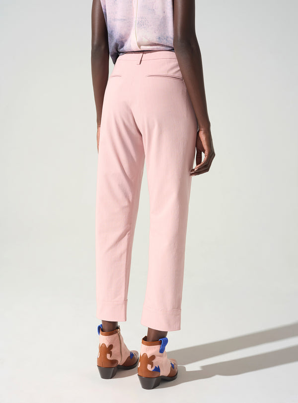 Acoté Pantalon Capri Avec Ceinture Passant