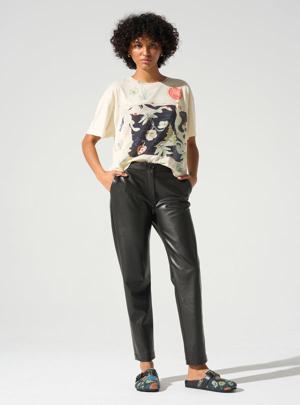 acoté Pantalon droit 7/8