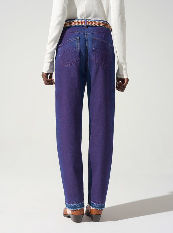 Acoté Pantalon Droit Taille Haute
