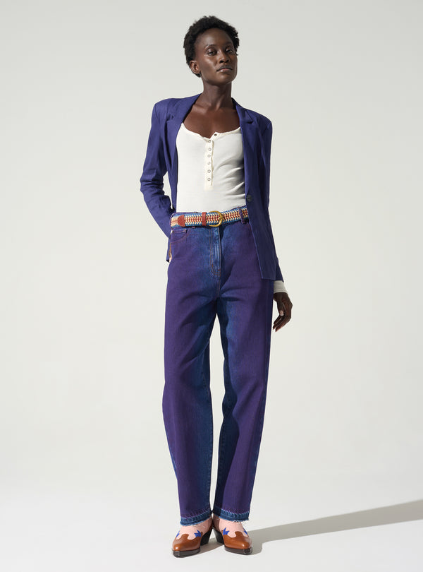 acoté Pantalon droit taille haute