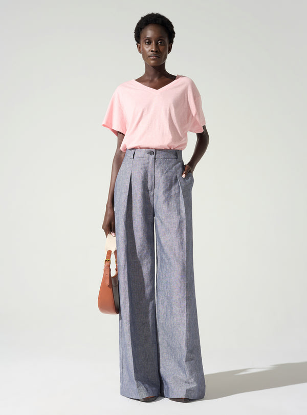 acoté Pantalon large