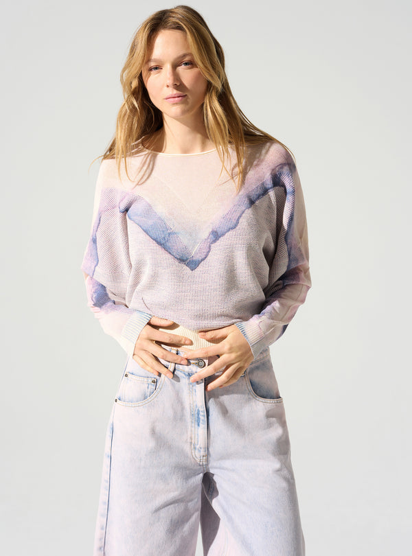 acoté Pull encolure ronde