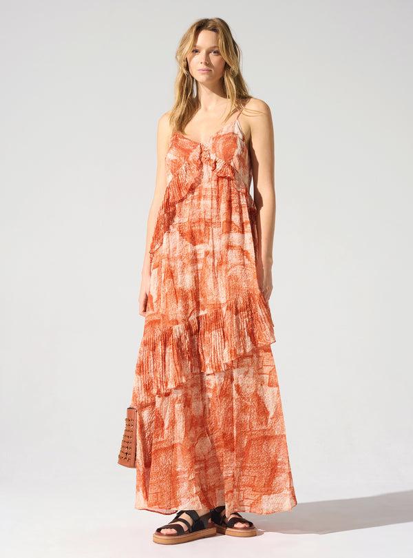 acoté Robe longue fines bretelles