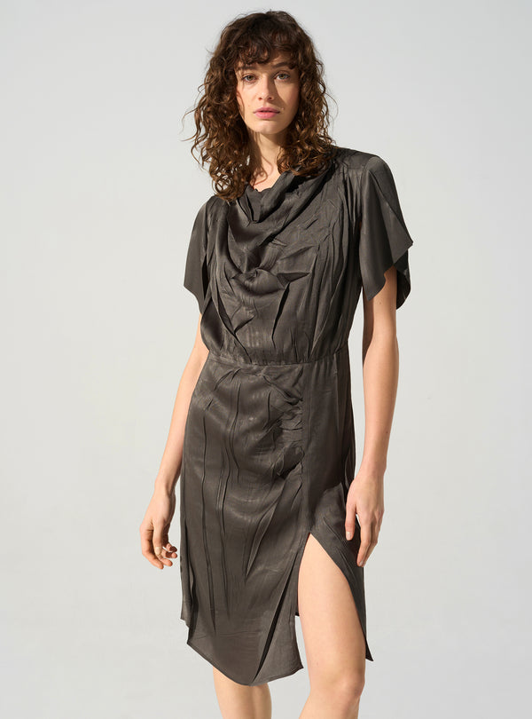 Acoté Robe Manches Fendues