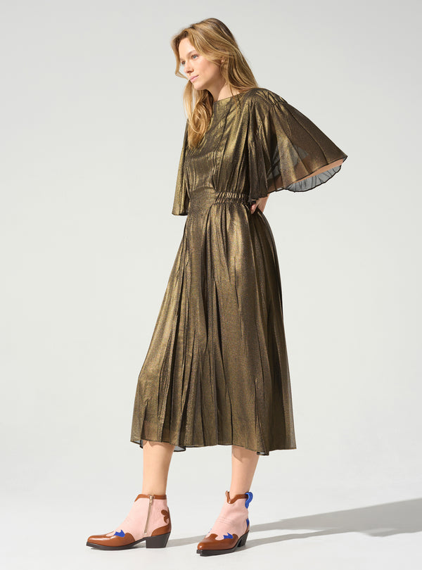 acoté Robe manches papillon