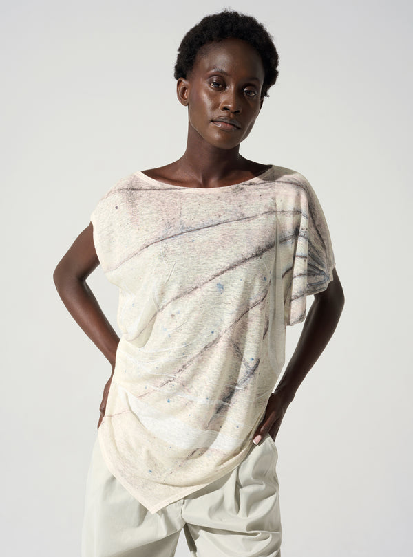 acoté T-shirt asymétrique