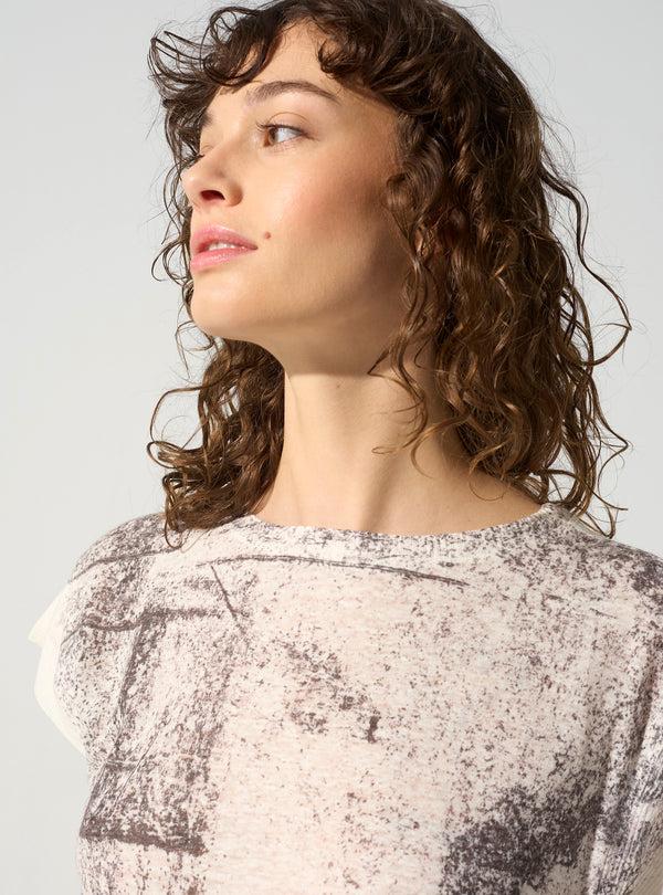 Acoté T-shirt Manches Plissées