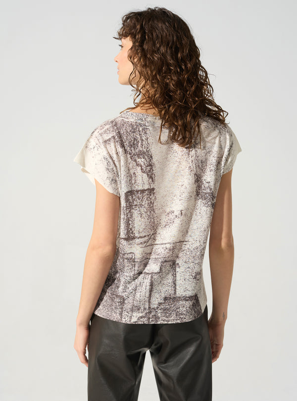 Acoté T-shirt Manches Plissées