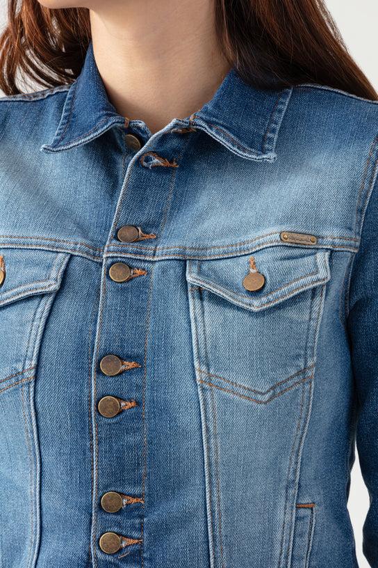 Acquaverde Blouson Carmen En Jean - Worn