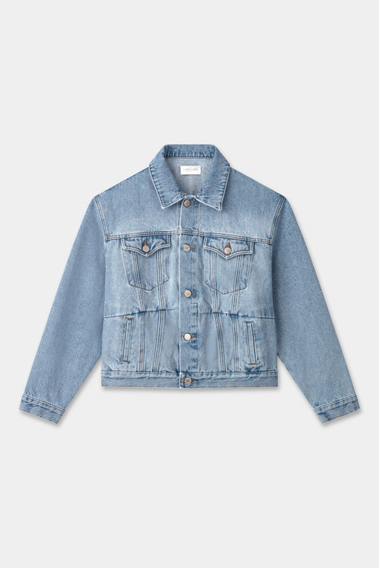 Acquaverde Blouson Terence En Jean - Used Bleached
