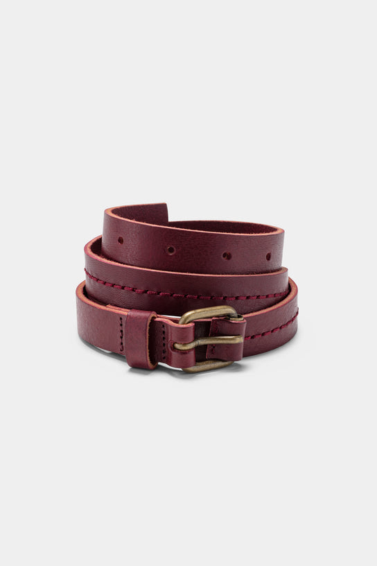 Acquaverde Ceinture Fine En Cuir Véritable - Hermes