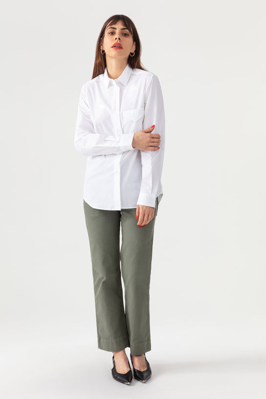 Acquaverde Chemise Boy Shirt - White