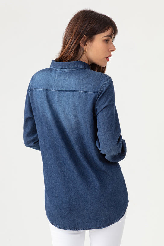 Acquaverde Chemise Clyde En Jean - Aged Wash