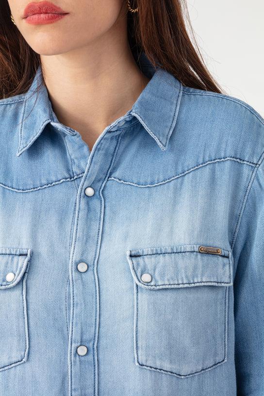 Acquaverde Chemise Clyde En Jean - Light Used