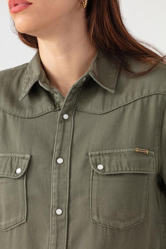 Acquaverde Chemise Clyde - Military Kaki