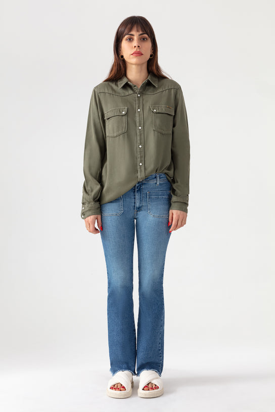 Acquaverde Chemise Clyde - Military Kaki