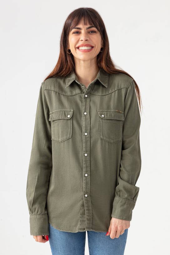 Acquaverde Chemise Clyde - Military Kaki