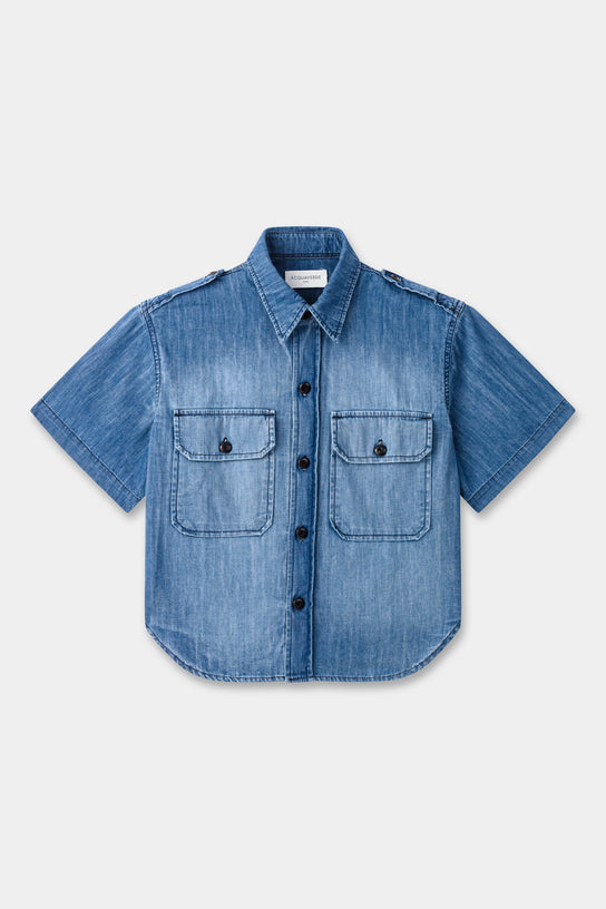 Acquaverde Chemise Cruise En Jean - Worn