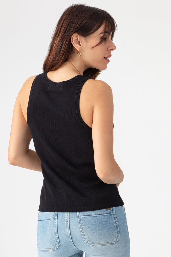 Acquaverde Débardeur En Coton Premium - Black