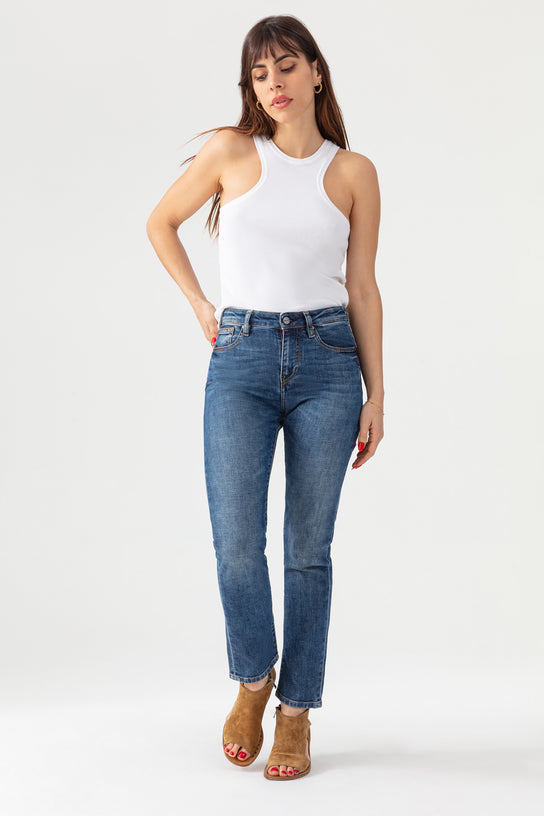 Acquaverde Jean Crystal - Worn Dark