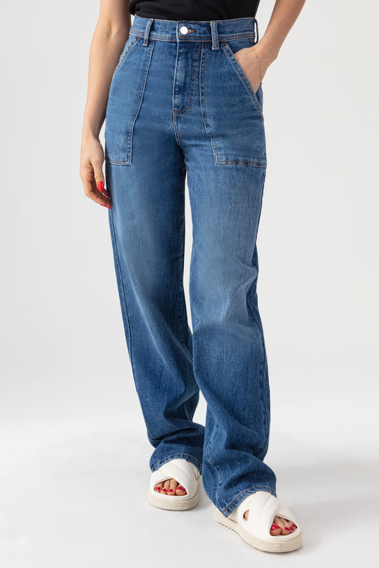 Acquaverde Jean Hope - Crinkle Blue