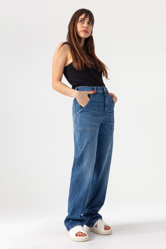 Acquaverde Jean Hope - Crinkle Blue